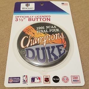 NWT Vintage Duke 1991 Final Four Champs button